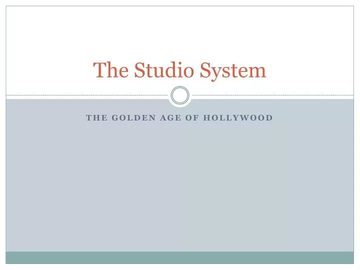 the studio system