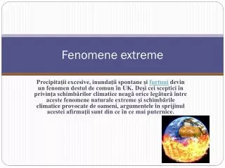 fenomene extreme