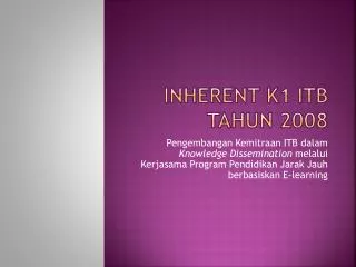inherent k1 itb tahun 2008