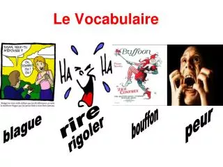 le vocabulaire