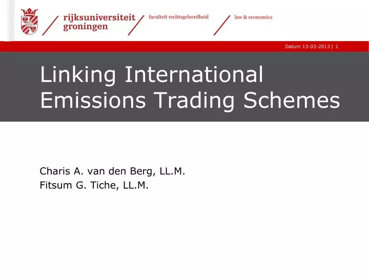 linking international emissions trading schemes
