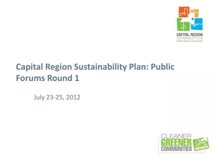 capital region sustainability plan public forums round 1