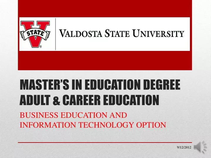 master s in education degree adult career education