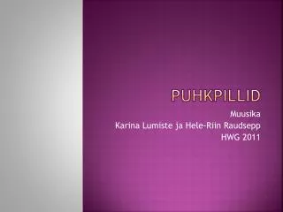 puhkpillid
