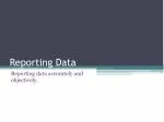 Reporting Data - slide 1