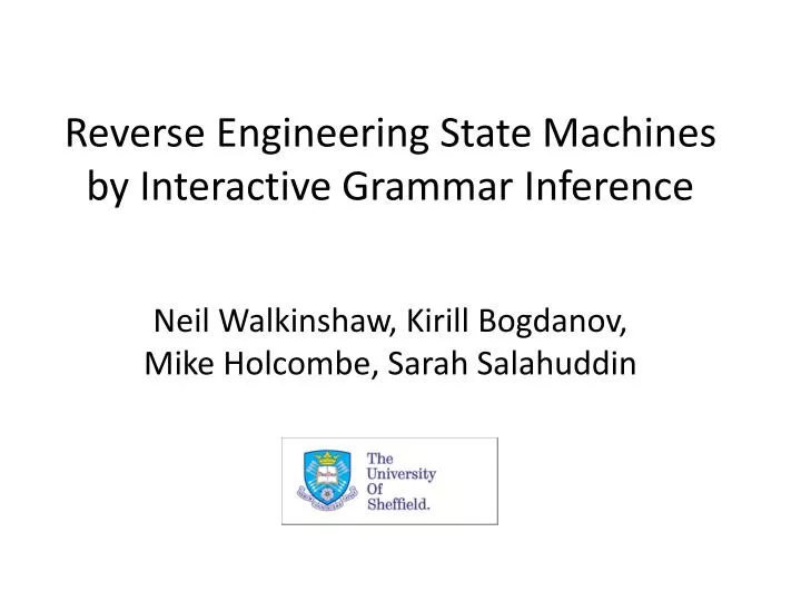 reverse engineering state machines by interactive grammar inference