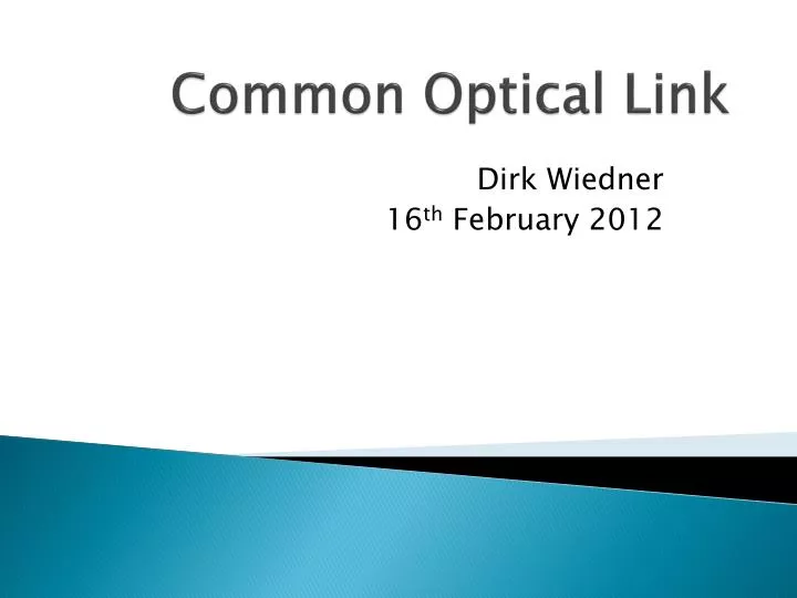 common optical link
