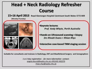 Head + Neck Radiology Refresher Course