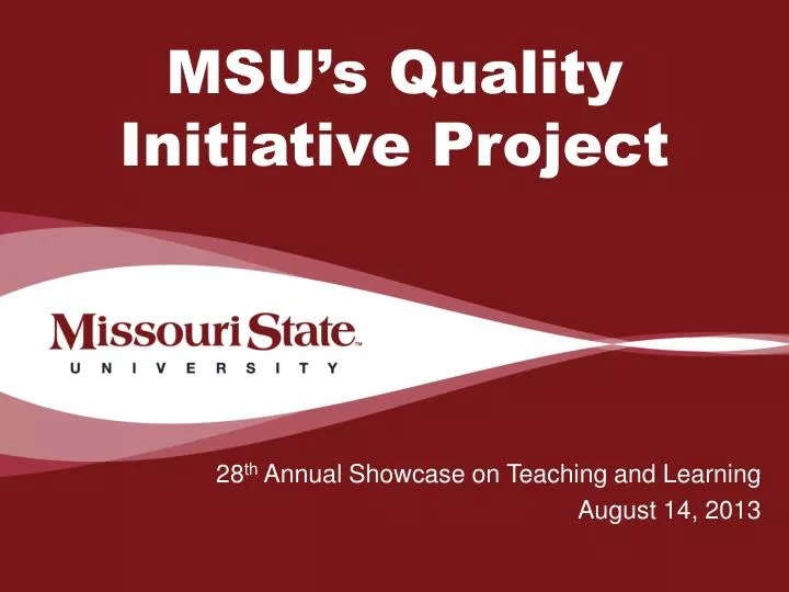 msu s quality initiative project
