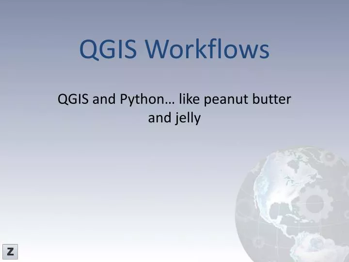 qgis workflows