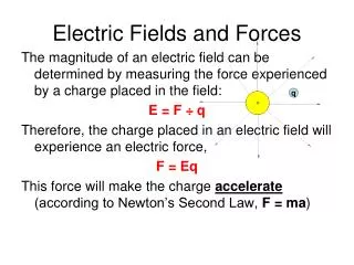 Electric Fields and Forces