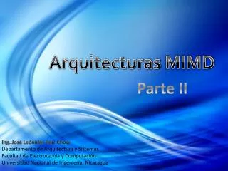 arquitecturas mimd