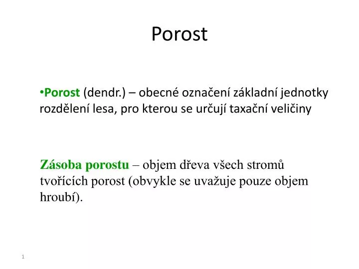 porost