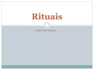 rituais