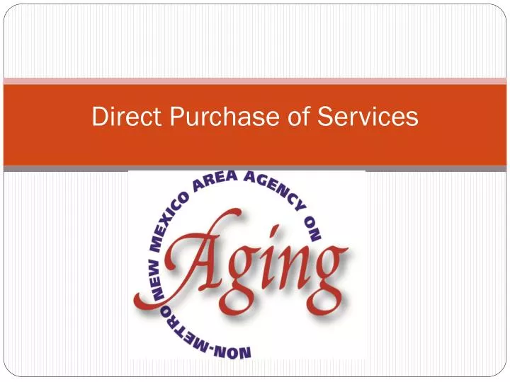 direct purchase of services