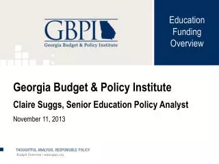 Budget Overview | gbpi