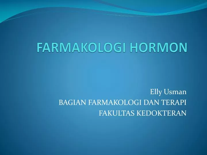 farmakologi hormon