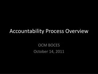 Accountability Process Overview