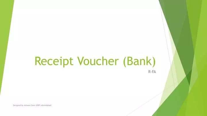 receipt voucher bank