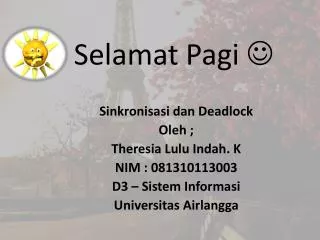 selamat pagi