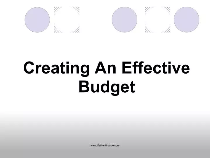 creating an effective budget