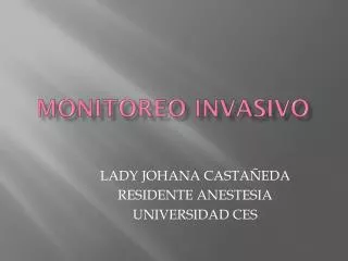 monitoreo invasivo
