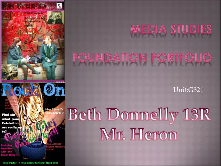 media studies foundation portfolio