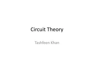 circuit theory