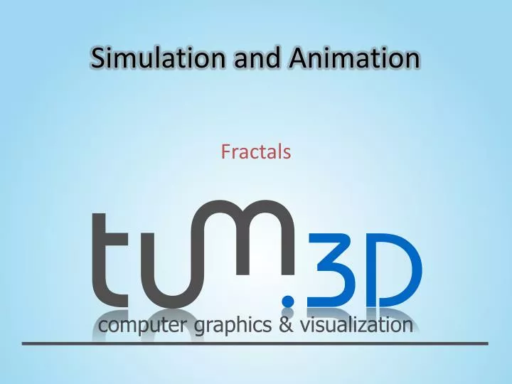 simulation and animation