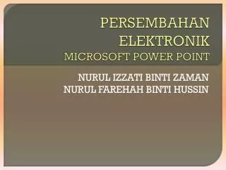 persembahan elektronik microsoft power point