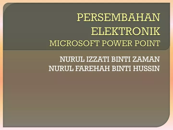 persembahan elektronik microsoft power point