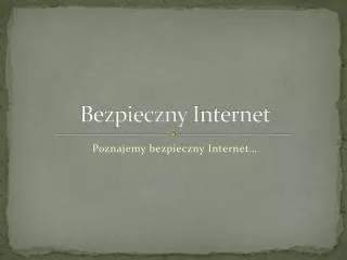 bezpieczny i nternet