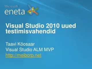 visual studio 2010 uued testimisvahendid