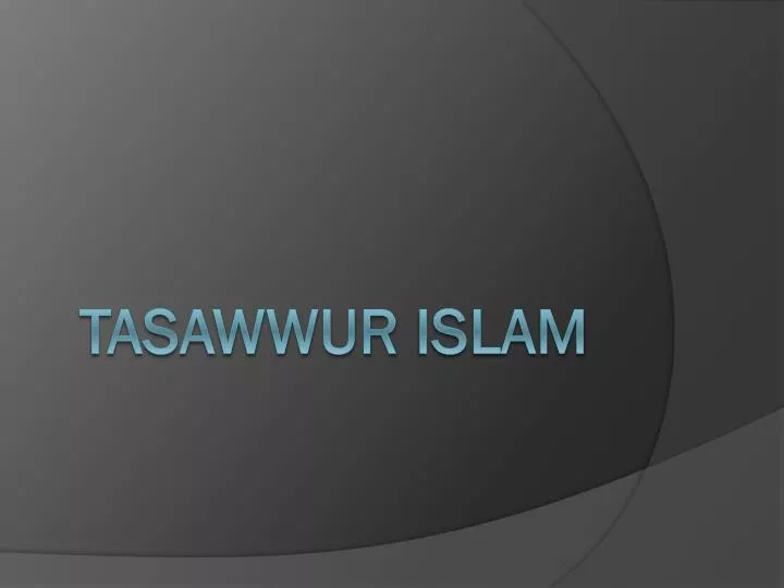 tasawwur islam