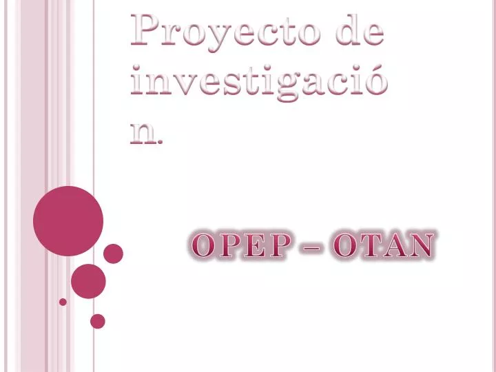 proyecto de investigaci n