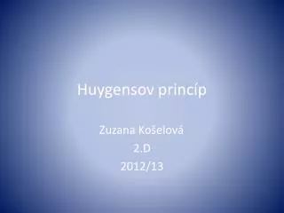huygensov princ p