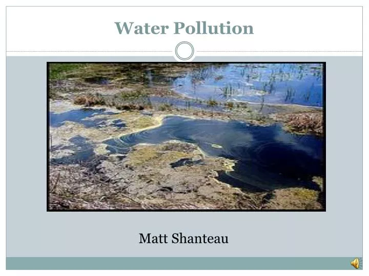 water pollution