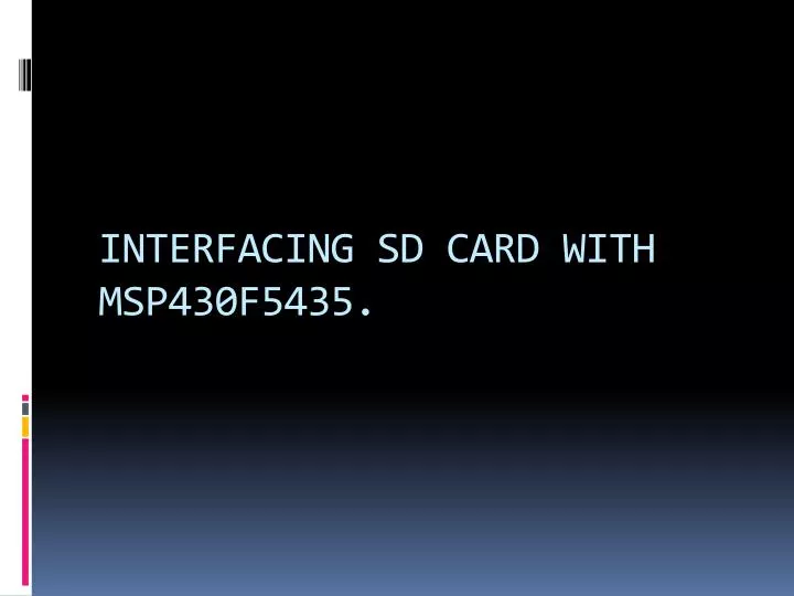 interfacing sd card with msp430f5435