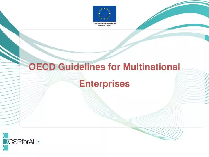 oecd guidelines for multinational enterprises