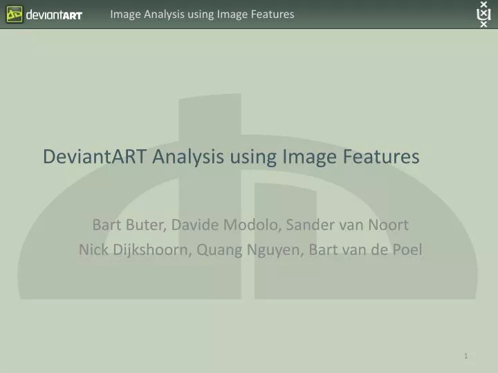 deviantart analysis using image features