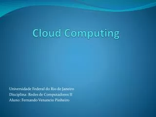 cloud computing