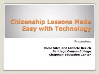 Citizenship Lessons Made Easy with Technology