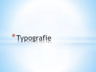 typografie