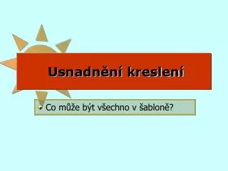 usnadn n kreslen