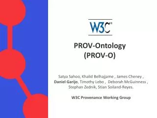 PROV- Ontology (PROV-O)