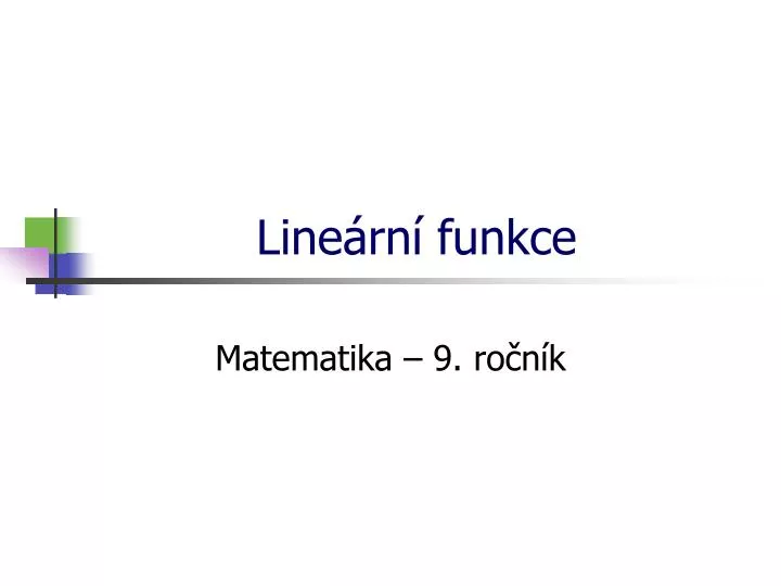 line rn funkce