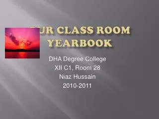 Our Class Room Yearbook
