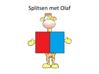 splitsen met olaf
