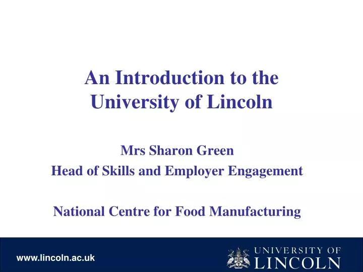 an introduction to the university of lincoln