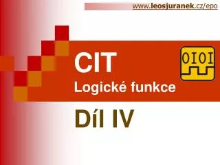 cit logick funkce